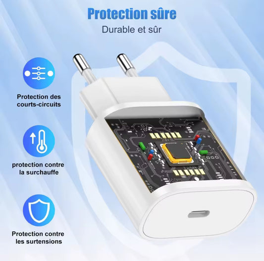 Chargeur Rapide USB C 35W